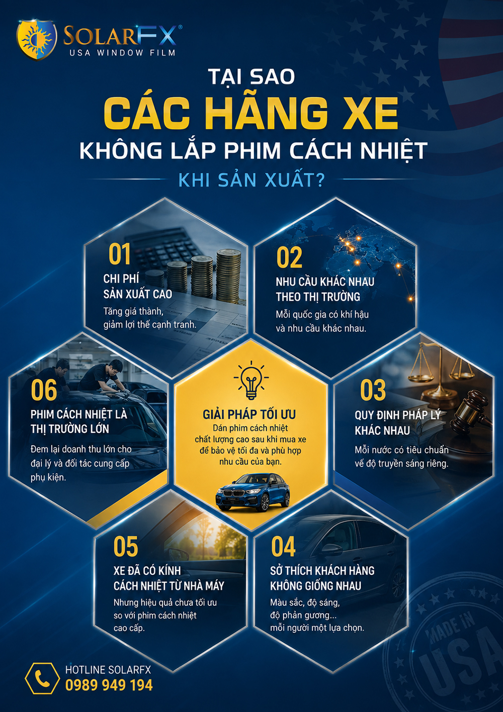 TẠI SAO CÁC HÃNG XE KHÔNG LẮM SẴN PHIM CÁCH NHIỆT